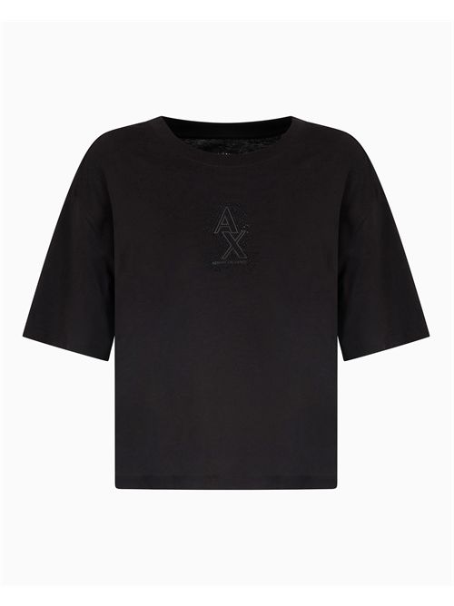 t-shirt donna nera ARMANI EXCHANGE | XW000102AF10359/UC001